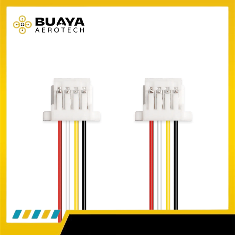 Flywoo JST SH 1.0mm 4 pin 4P(w/lock) to 4P(w/lock) FC to GPS Kabel Konektor - Gambar 4