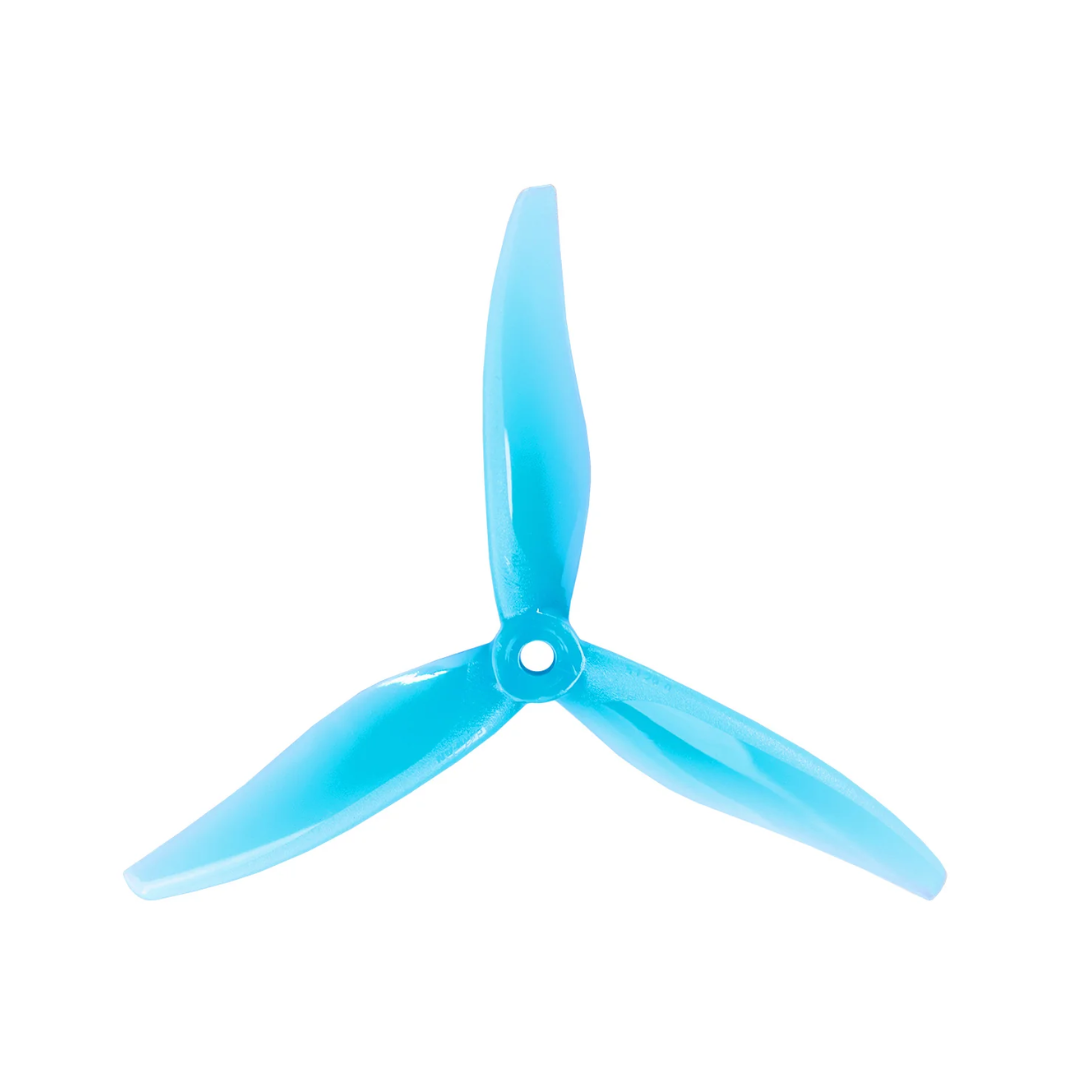 Gemfan Yuki 5129 3 Blade 2 Pairs 2cw 2ccw 5.1inch Propeller Drone - Sea Blue