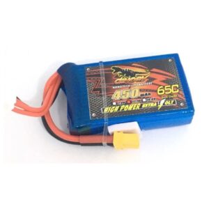 Dinogy Baterai Lipo 3S Nano-tech 450mAh 65C XT30 Battery Drone Batre