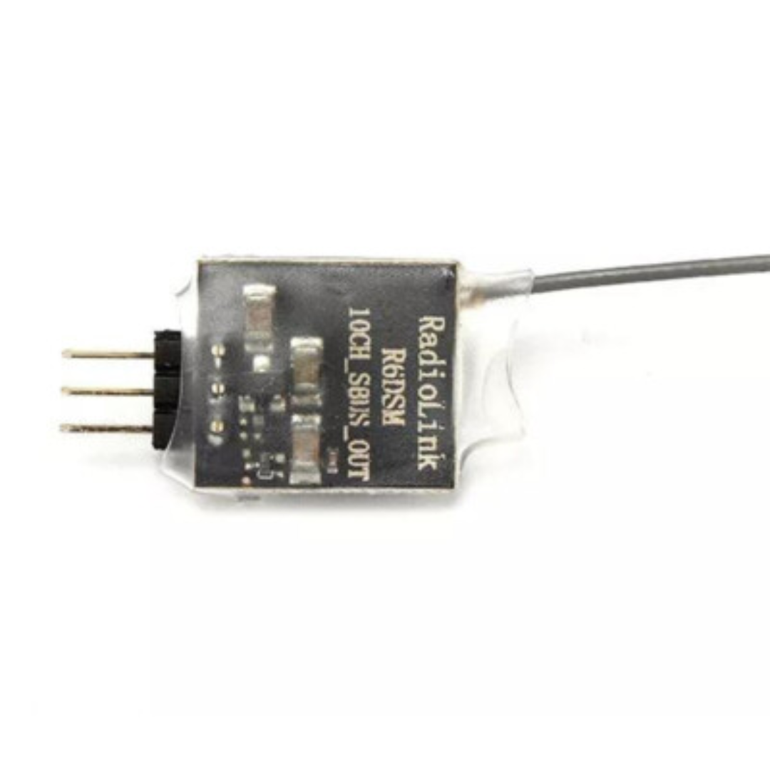 RadioLink R6DSM SBUS PPM 2.4G 10CH DSSS FHSS Micro Receiver with Cable