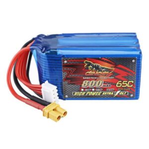 Dinogy Baterai Lipo 4S Nano-tech 800mAh 65C XT30 Battery Drone Batre