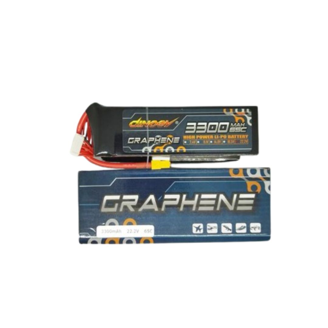 Dinogy Baterai Lipo 6S Graphene 3300mAh 65C XT60 Battery Drone Batre