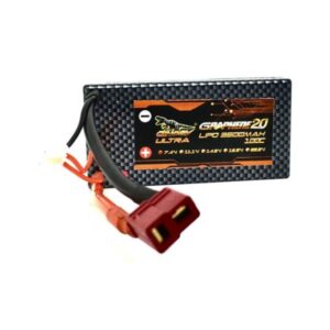 Dinogy LIPO 3500mAh 2S 7.4V 100C 4mm Thin Shorty Hardcase Deans