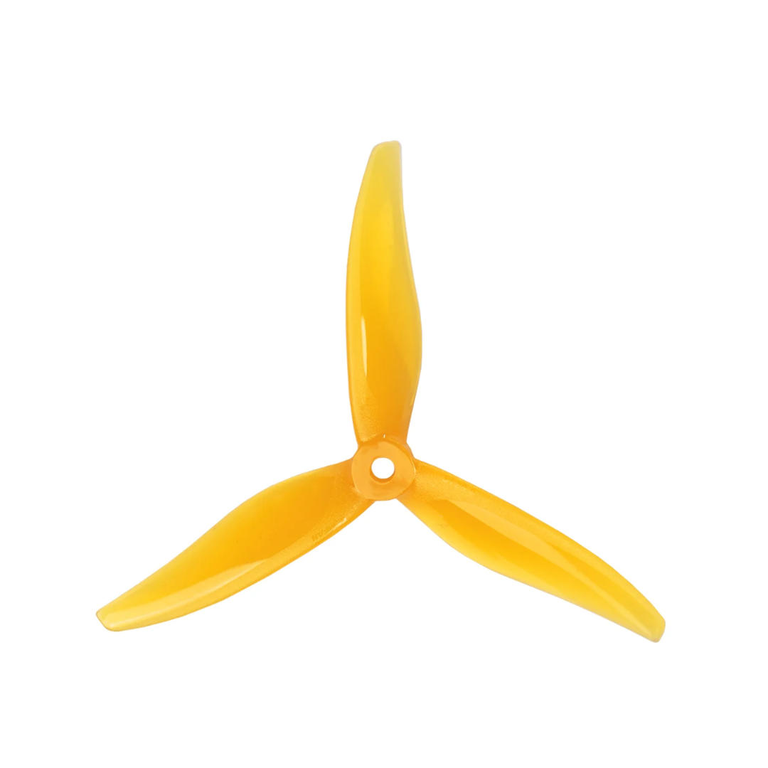Gemfan Yuki 5129 3 Blade 2 Pairs 2cw 2ccw 5.1inch Propeller Drone - Yellow