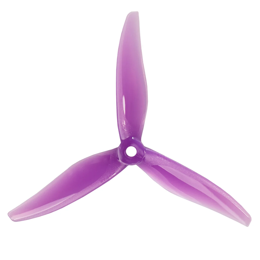 Gemfan Yuki 5129 3 Blade 2 Pairs 2cw 2ccw 5.1inch Propeller Drone - Purple