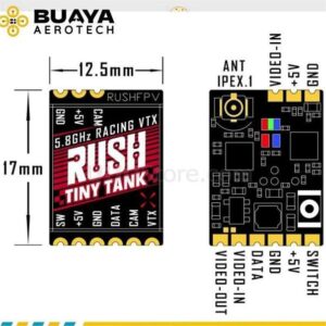 RUSH TANK Tiny VTX 48CH 5V PIT 350 200 100 25mW transmitter FPV Drone