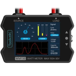 ToolKitRC WM150 Watt Meter150A 50v Power Meter TFT LCD 2,4 RC drone car