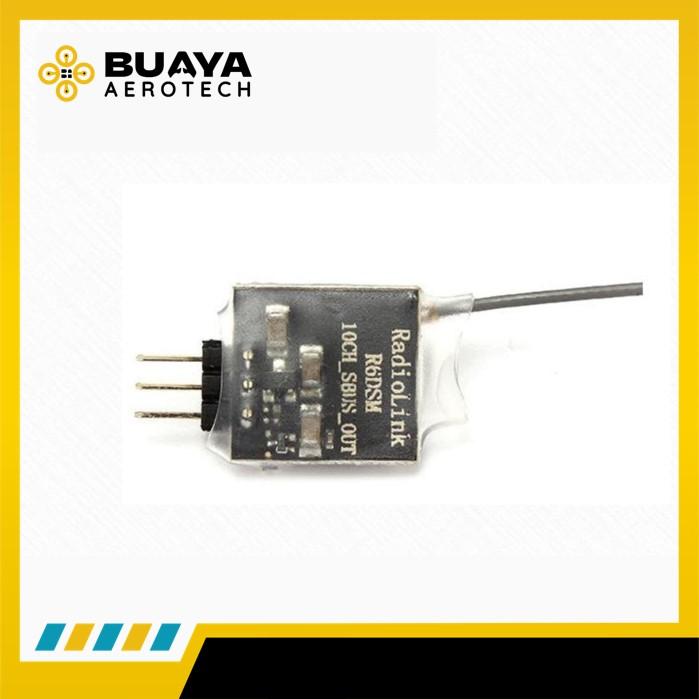 RadioLink R6DSM SBUS PPM 2.4G 10CH DSSS FHSS Micro Receiver with Cable - Gambar 3