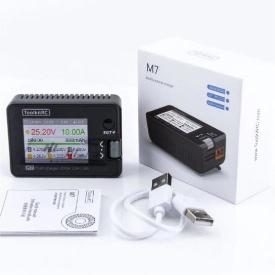 ToolkitRC M7 200W 10A DC Balance Charger for 1-6S Lipo Battery - Image 3