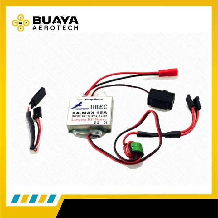 Hobbywing Ubec 8A Max 15A 2-3S Lipo original - Gambar 3