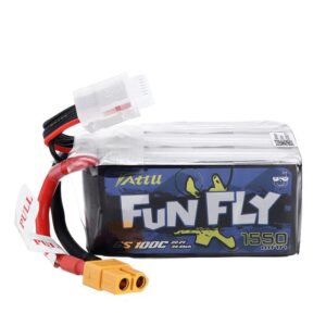 Lipo Battery FunFly 1550mAh 6S 100C 22.2V Baterai XT60