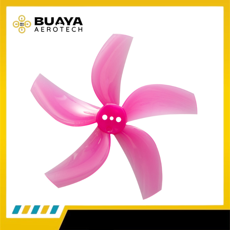 Gemfan D63 Ducted PC 5 Blade Mount Hole 1.5mm Shaft diameter propeller for 2.5 inch FPV Drone - Pink - Gambar 3