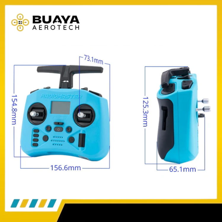 Radiomaster Pocket Crush Radio Controller M2 TX Transmitter FPV Drone color series - Slate Grey - Gambar 4