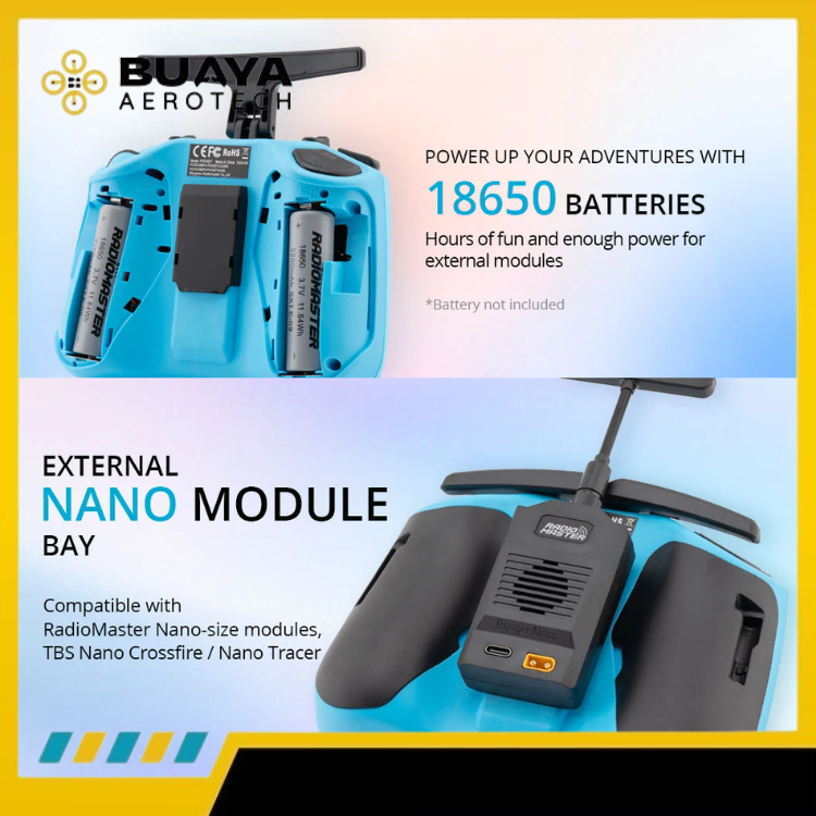 Radiomaster Pocket Crush Radio Controller M2 TX Transmitter FPV Drone color series - Slate Grey - Gambar 3