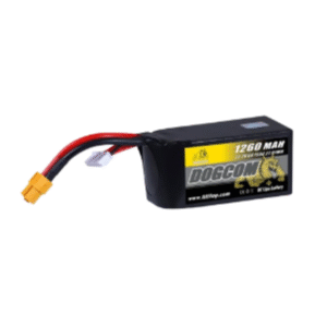 DOGCOM 1260mAh 6S 150C 22.2V FPV Lipo Battery Drone Baterai