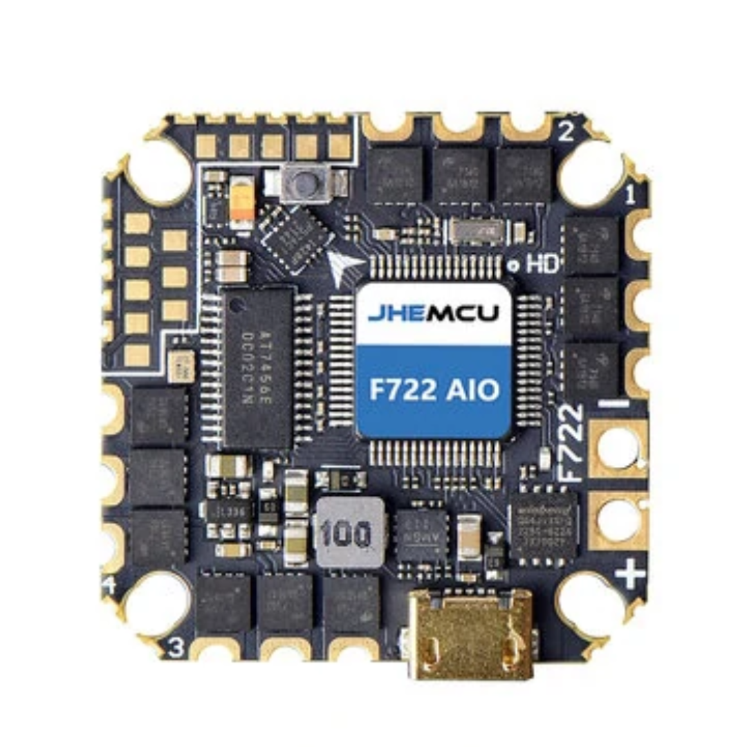 JHEMCU GHF722 AIO 40A BLUEJAY 4in1 ESC 2-6S OSD FC Flight Controller 25.5x25.5mm for HD Digital FPV Drone