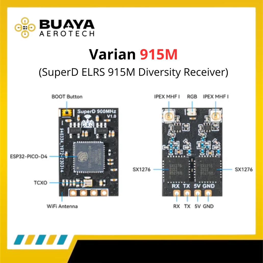 BETAFPV SuperD ELRS Diversity Receiver with TCXO for Drone RC Plane - 915Mhz - Gambar 4