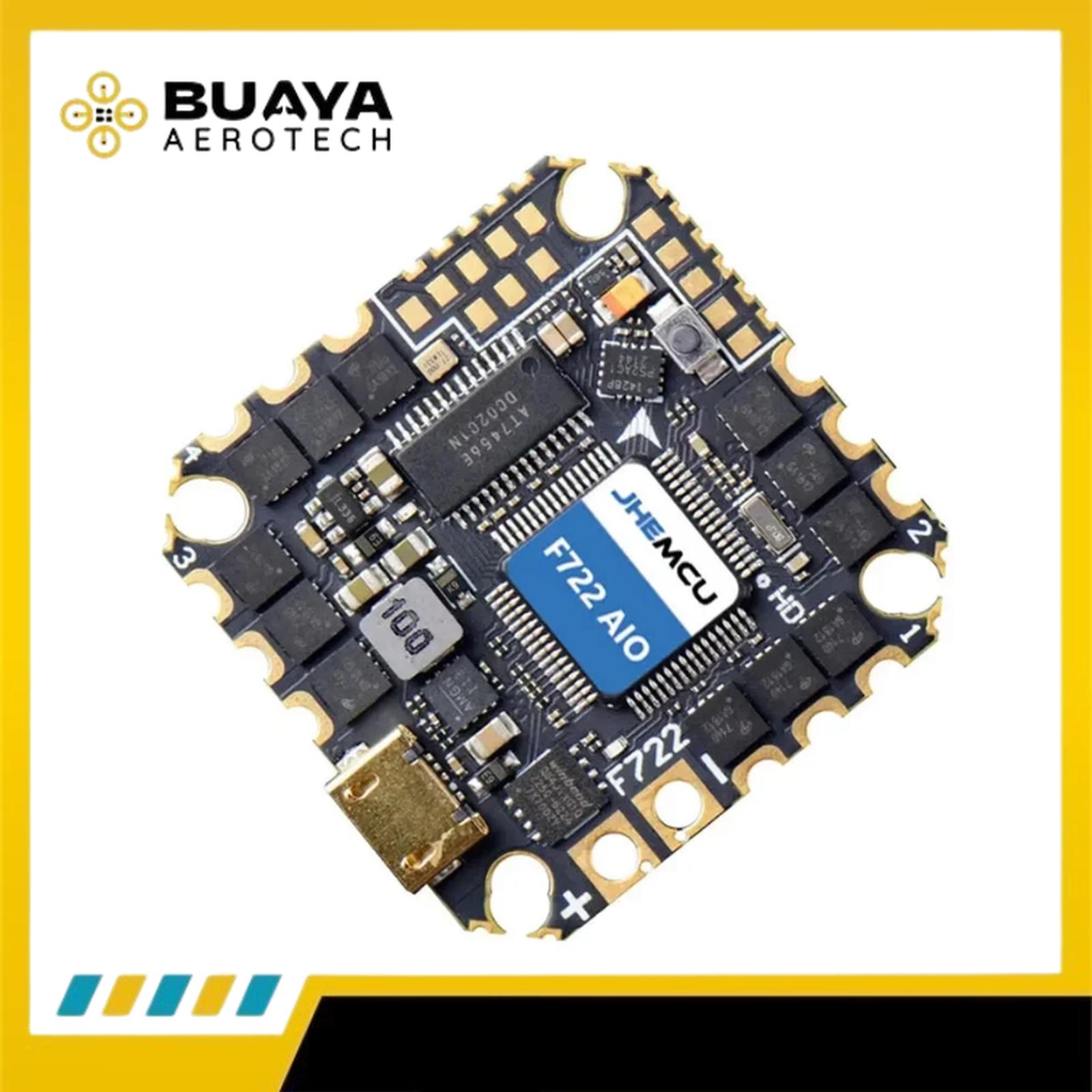 JHEMCU GHF722 AIO 40A BLUEJAY 4in1 ESC 2-6S OSD FC Flight Controller 25.5x25.5mm for HD Digital FPV Drone - Gambar 7